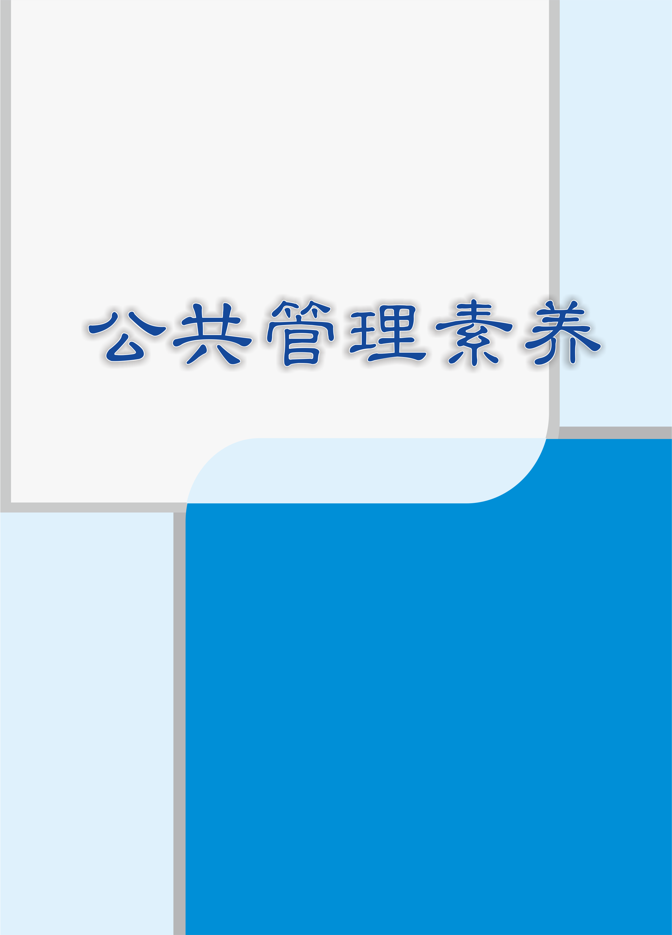 公共管理素养