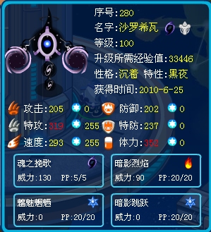 特性黑夜高个体沙罗希瓦 特性黑夜高个体沙罗希瓦