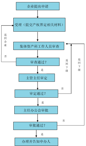 集体所有制企业产权界定工作流程 集体所有制企业产权界定工作流程